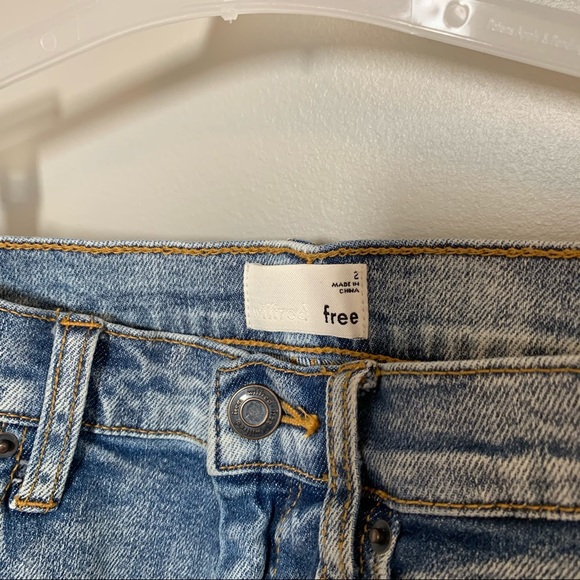 ARITZIA WILFRED FREE Cut Off Denim Skirt - Picture 3 of 5